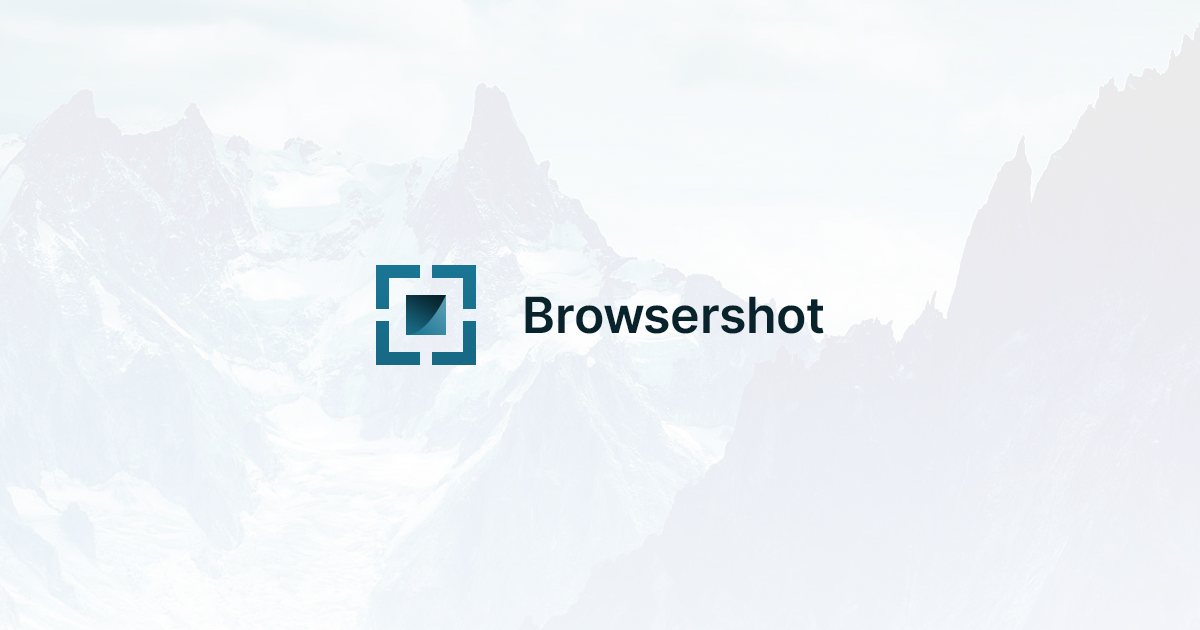 Browsershot logo with a mountain background.