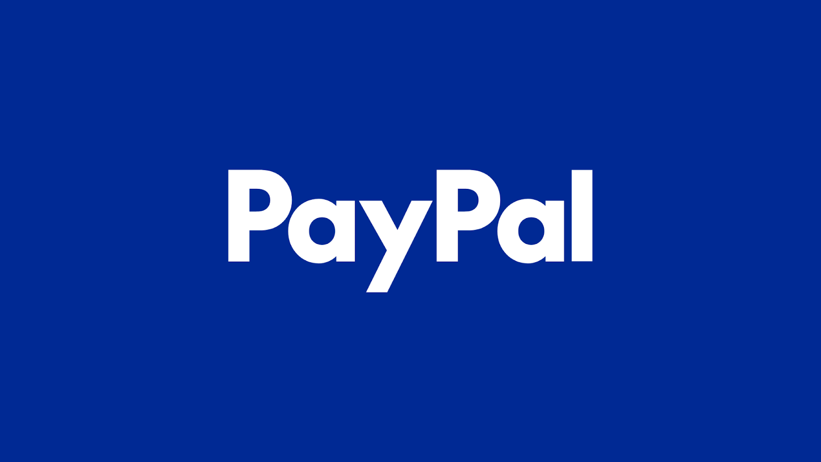 PayPal logo on a blue background emphasizing secure online payments.