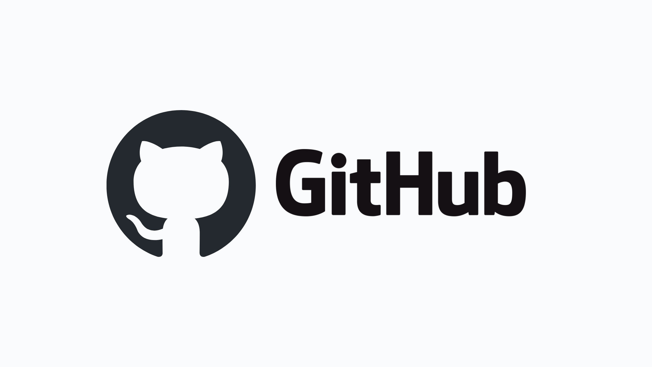 Black colored GitHub Repository Logo with 'GitHub' on white background