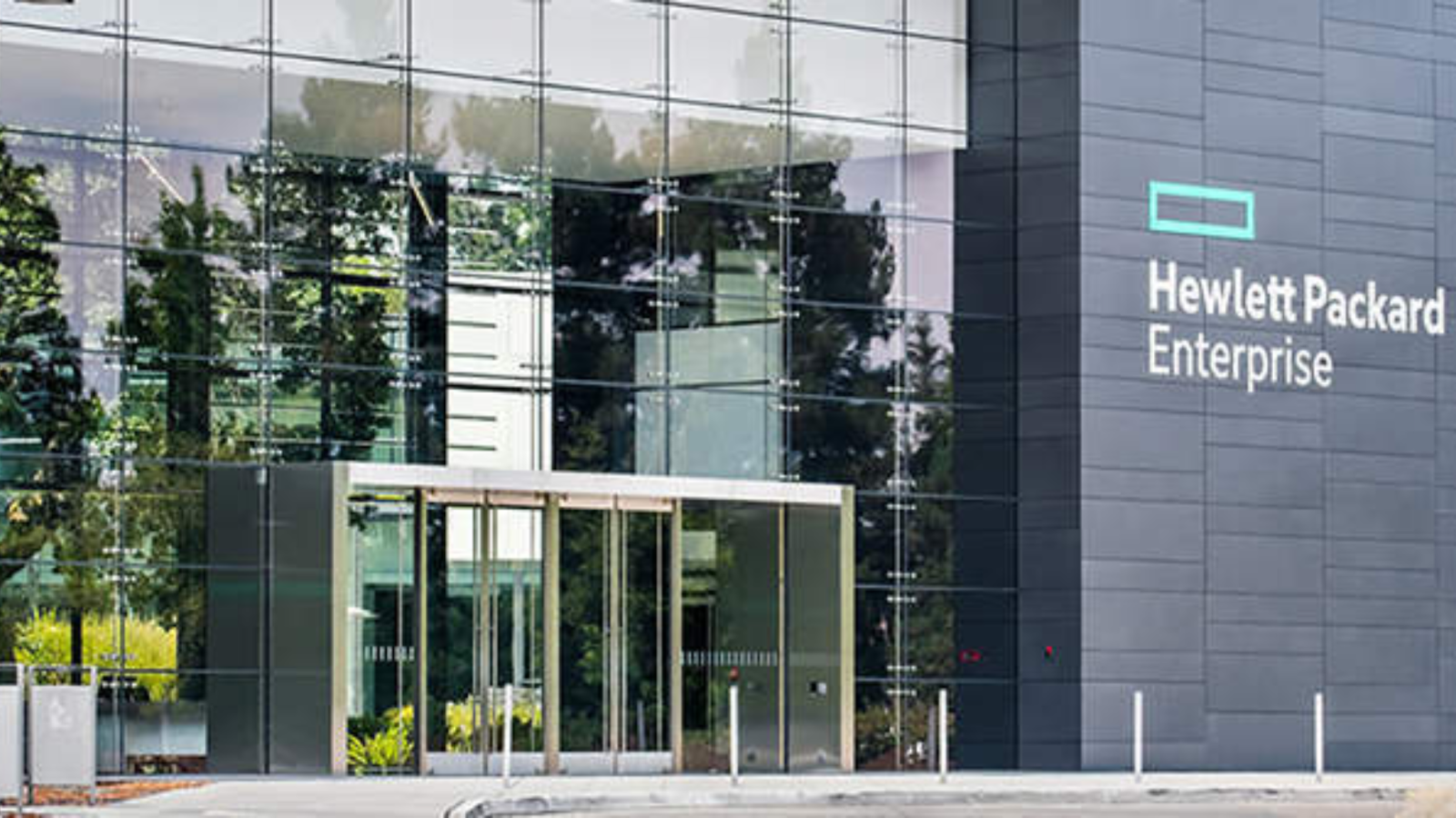 Hewlett Packard Enterprise (HPE) office amid Office 365 data breach