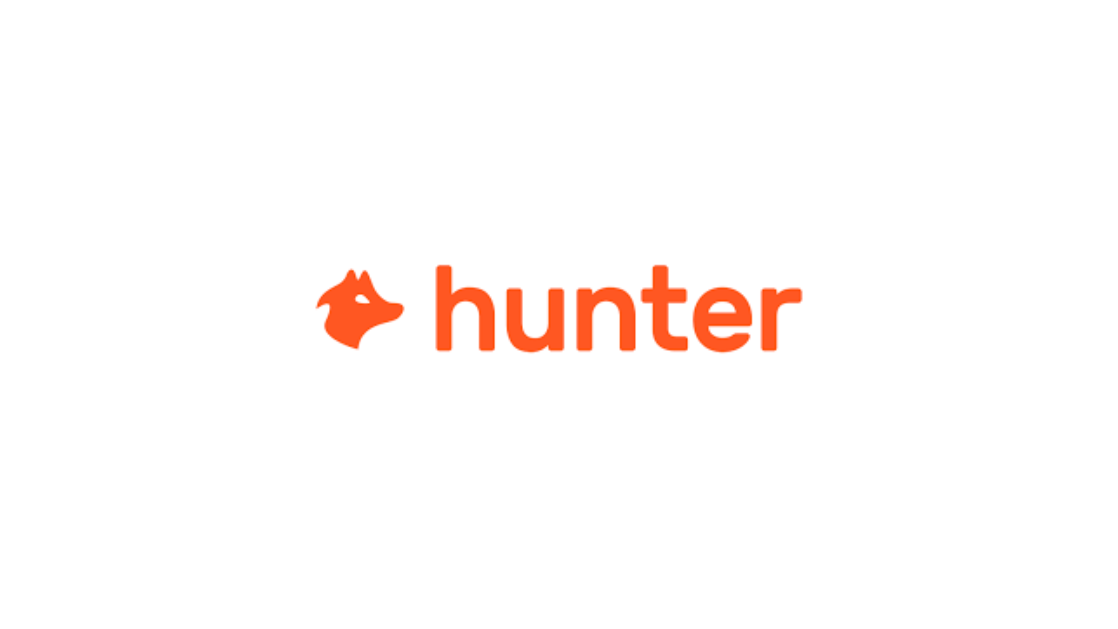 Logo of Hunter.io, a tool for finding and verifying professional email addresses associated with a domain.