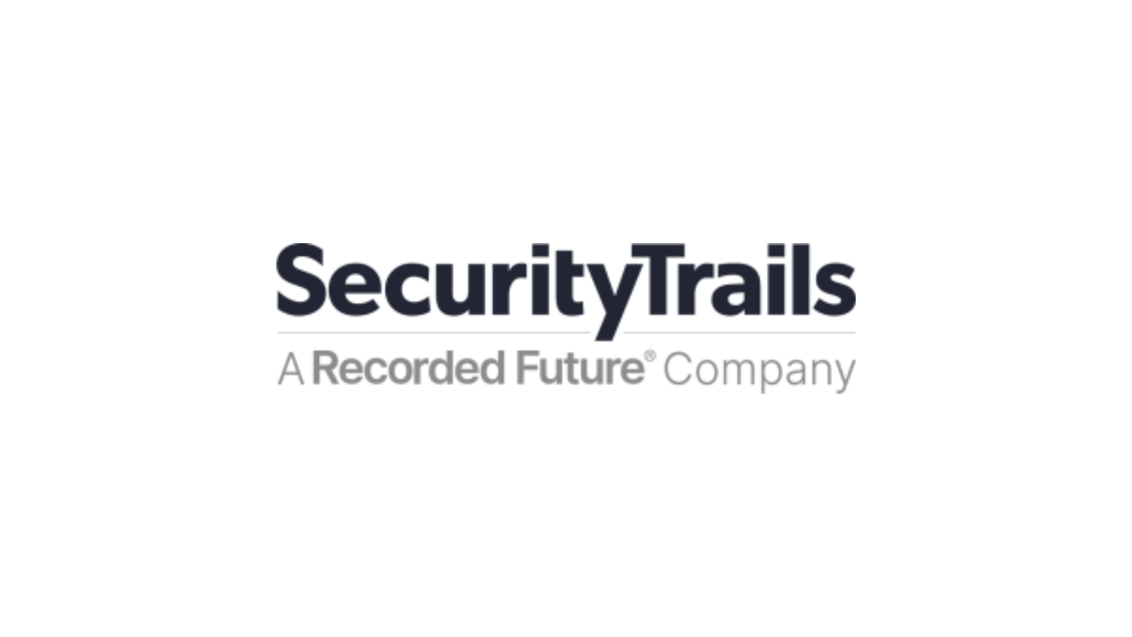 Logo of SecurityTrails, a Recorded Future company offering comprehensive visibility into domain, DNS, and IP infrastructure for threat intelligence and asset discovery.