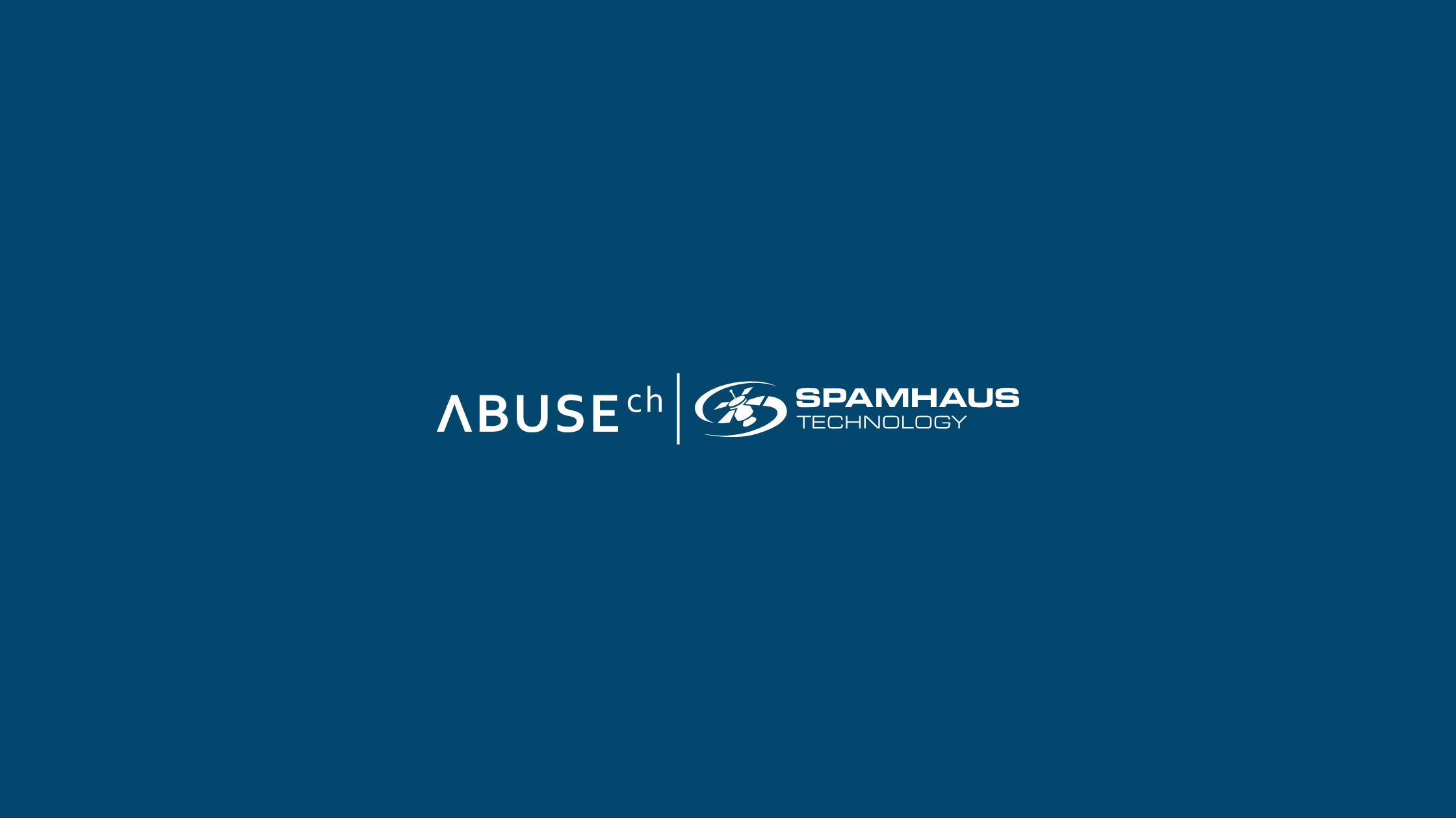 Logo showcasing the collaboration between Abuse.ch and Spamhaus Technology for cybersecurity threat intelligence.