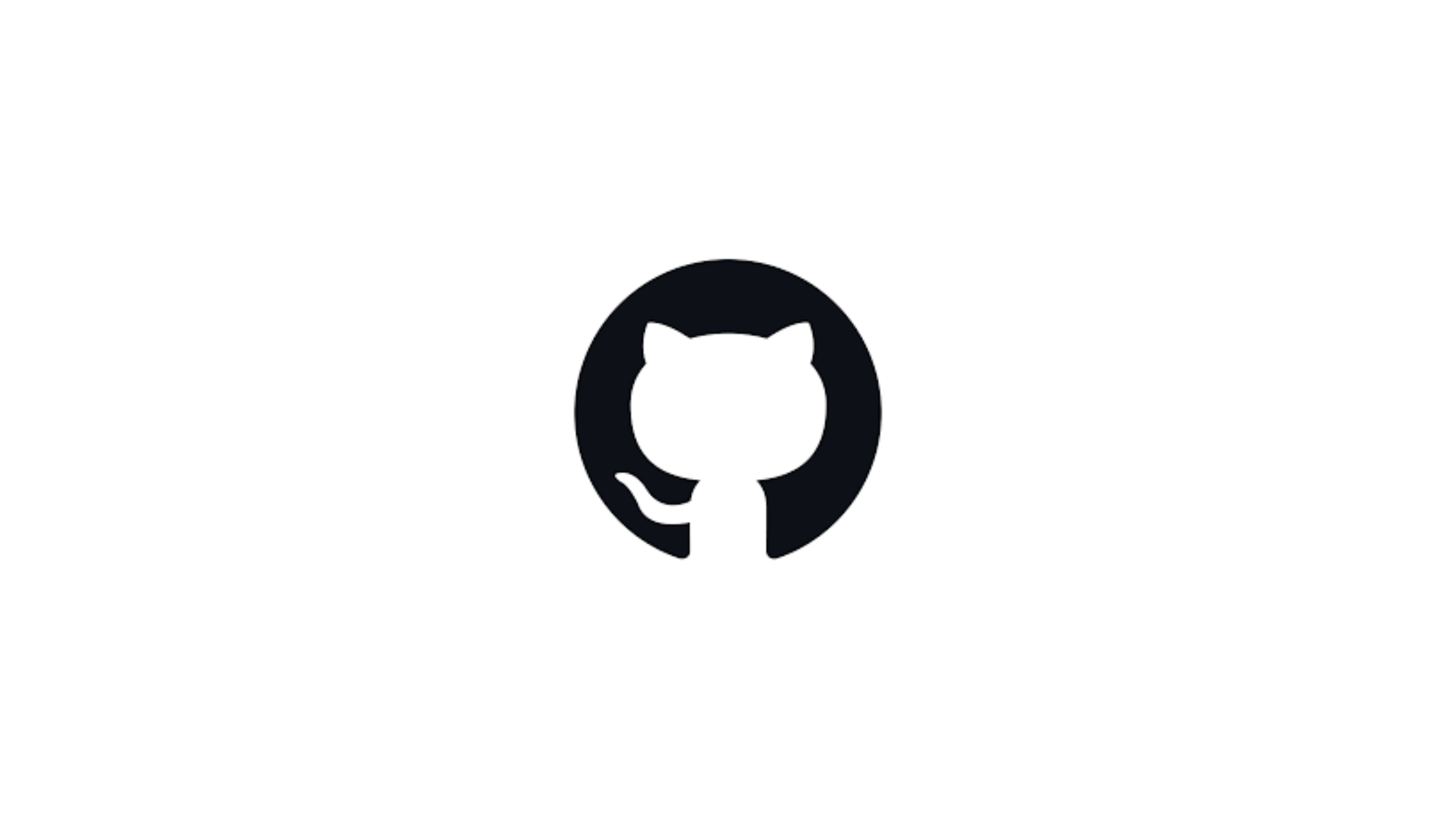 GitHub logo featuring the Octocat mascot in black and white on a white background, symbolizing the collaborative coding platform.