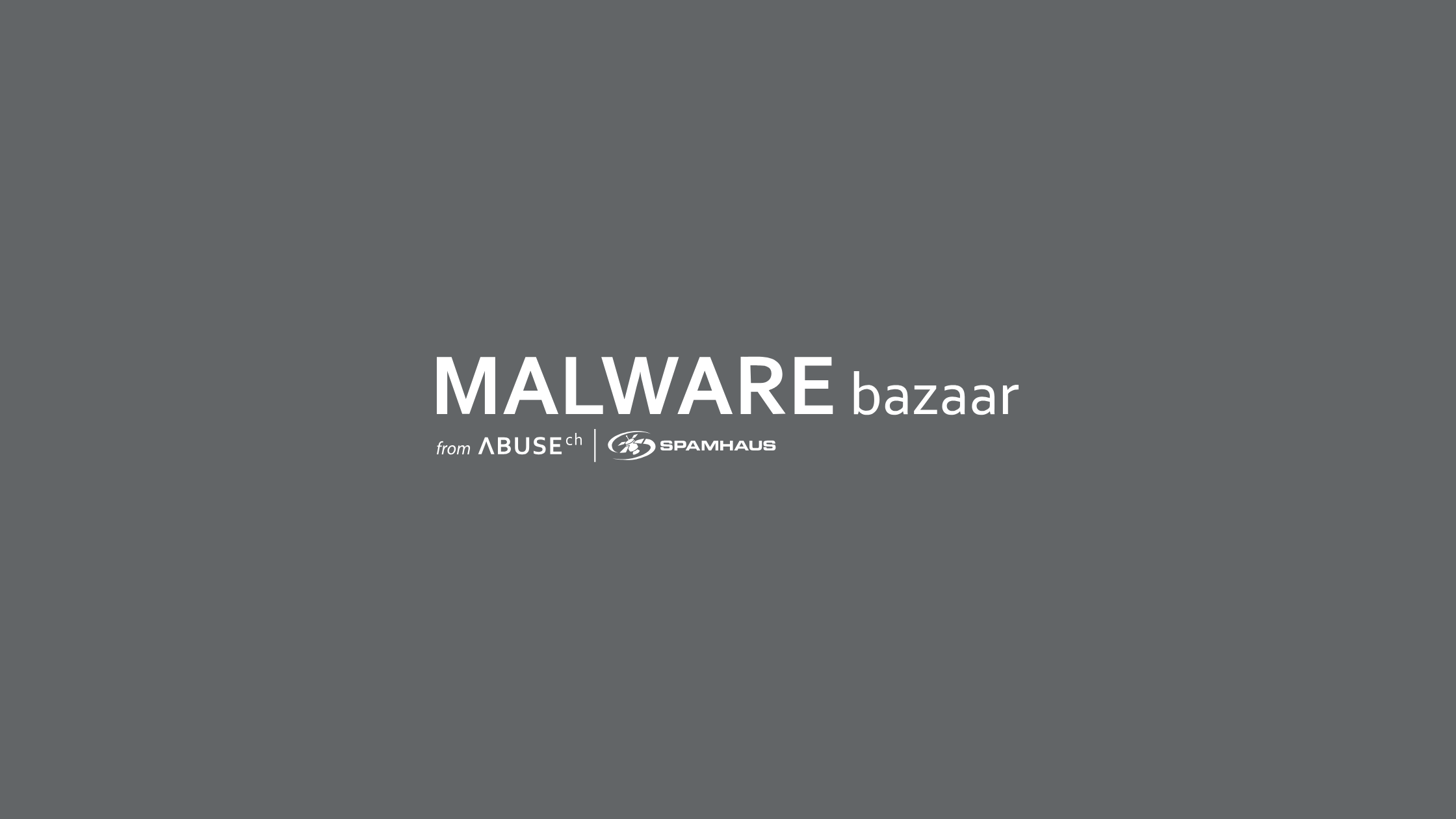 Logo of Malware Bazaar, a malware sharing service by Abuse.ch and Spamhaus.