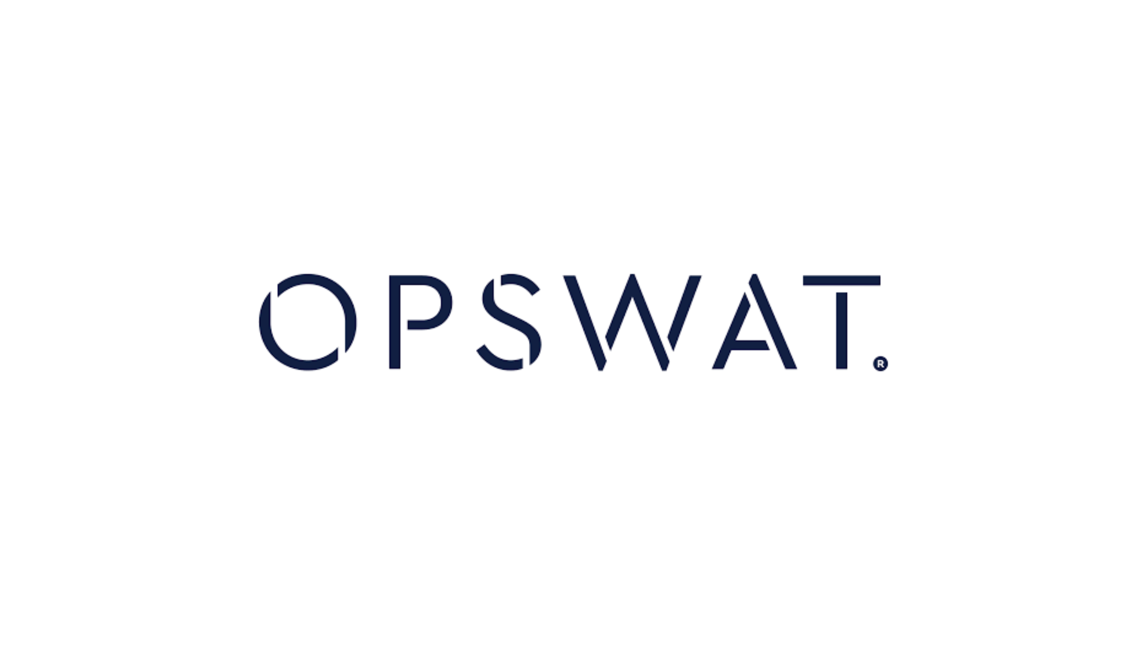 Logo of OPSWAT, a cybersecurity company specializing in critical infrastructure protection and malware prevention solutions.