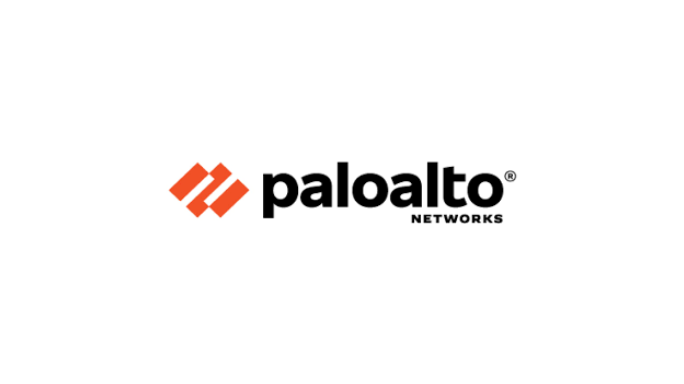 Official logo of Palo Alto Networks featuring an orange symbol and bold black text.