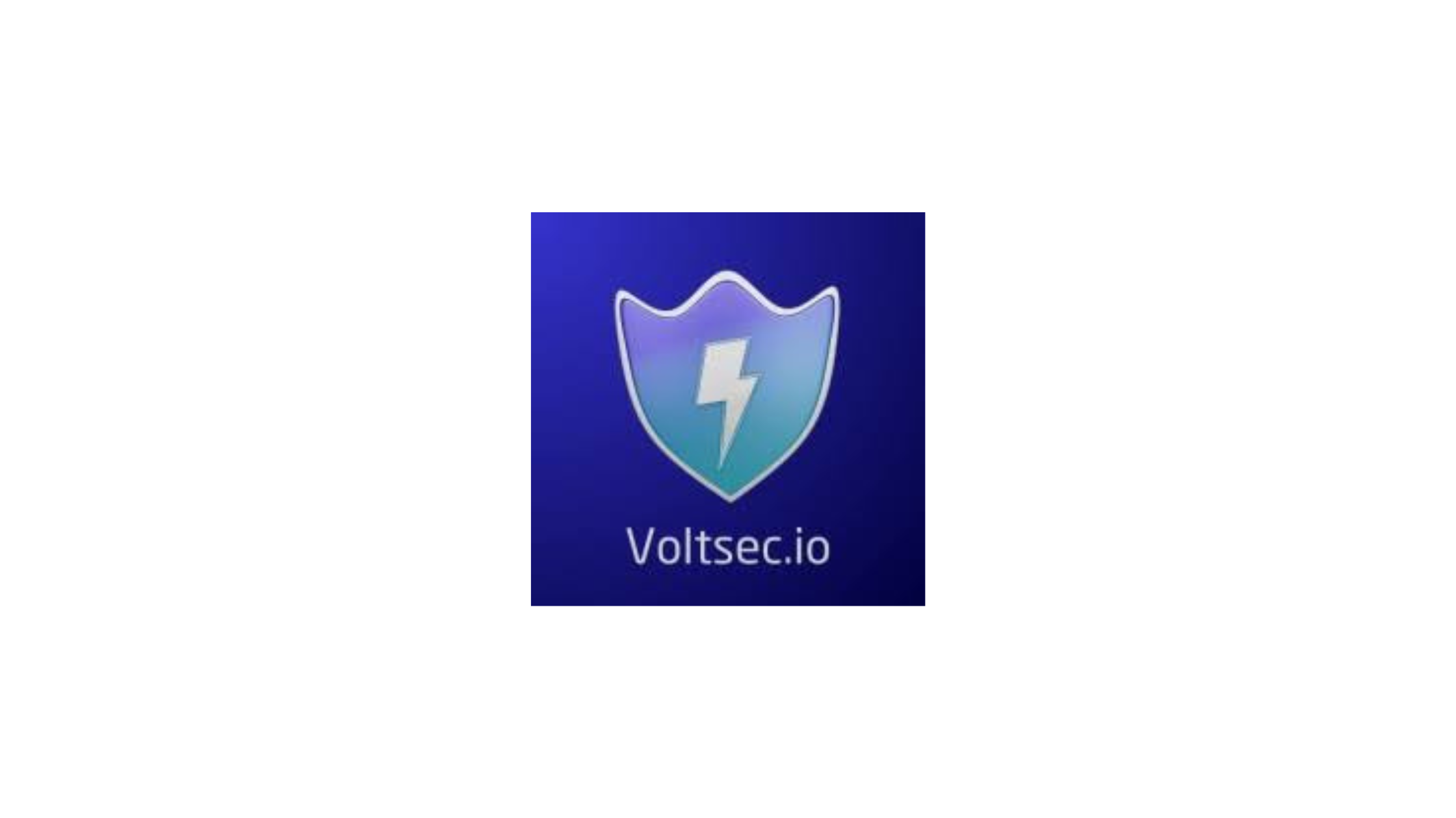 Voltsec.io logo featuring a gradient shield with a lightning bolt at the center and the text “Voltsec.io” below on a dark blue background.