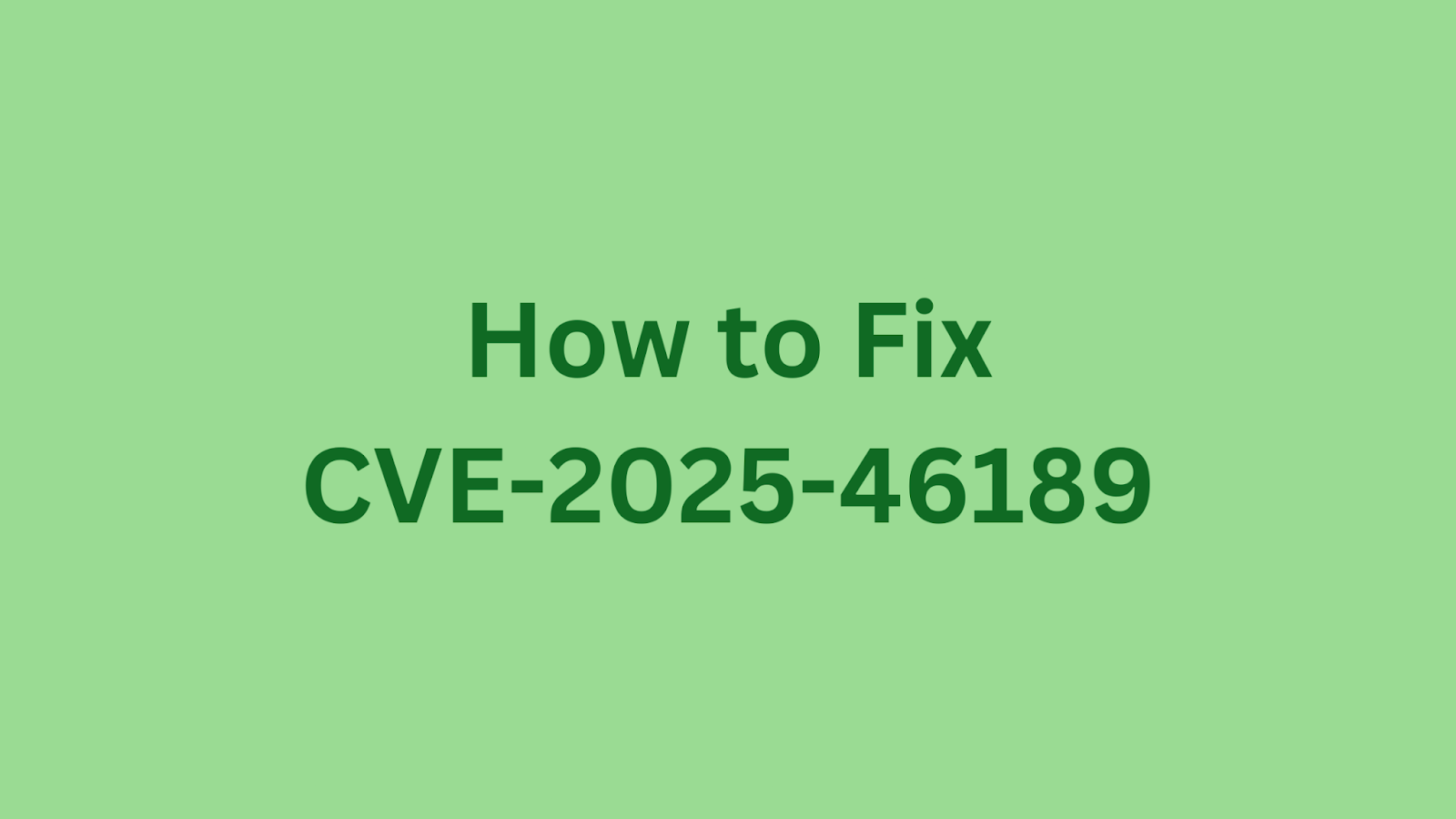 Fix CVE-2025-46189: SQL Injection in CDMS Guide
