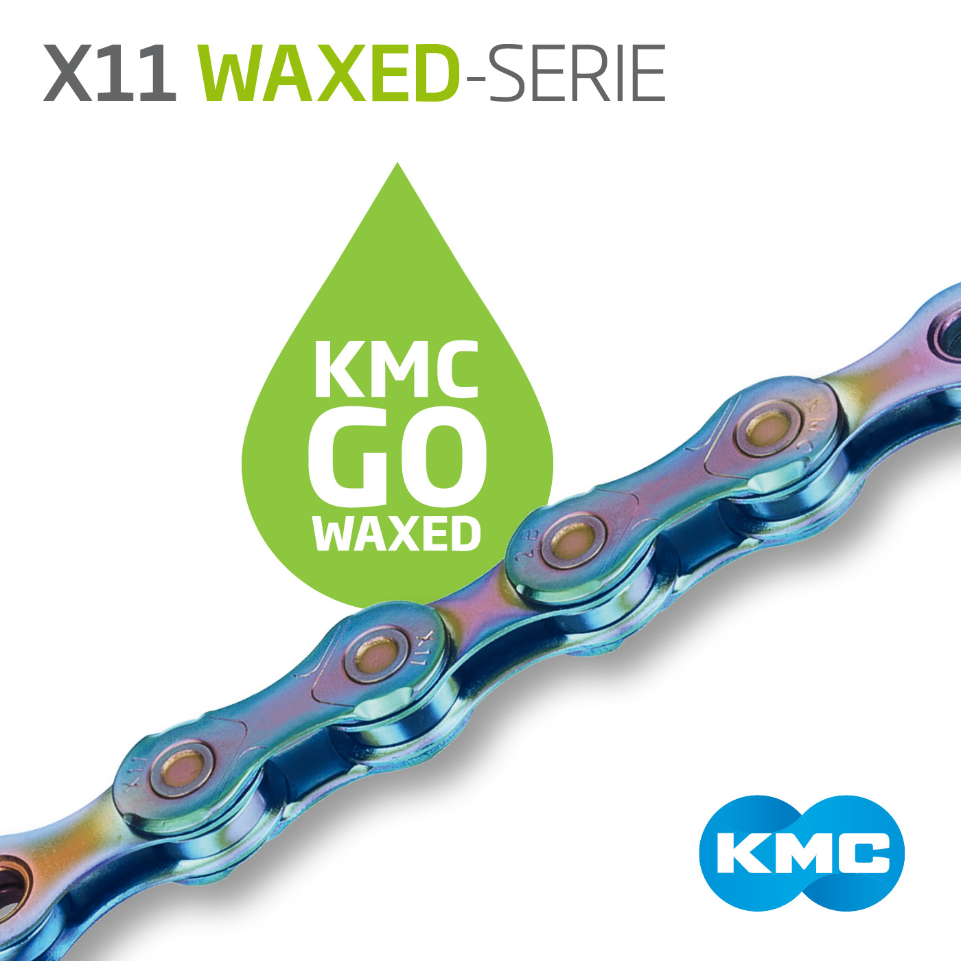 KMC - Products - X11 WAXED Aurora Blue