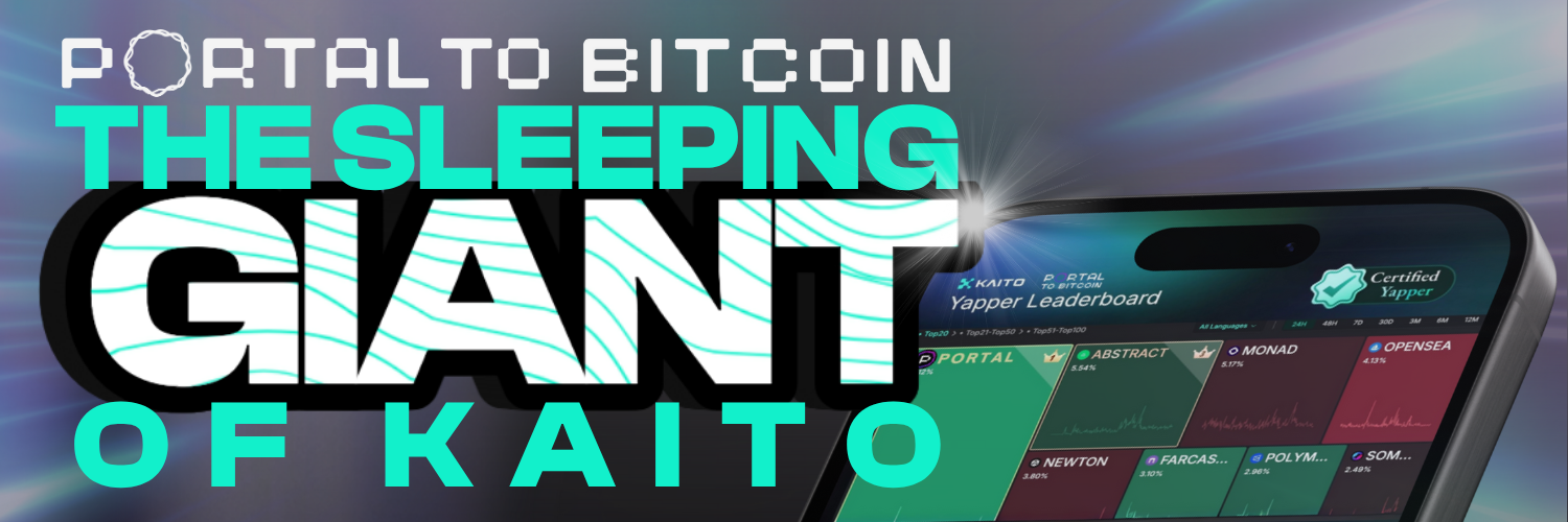 Portal to Bitcoin is the Sleeping Giant of Kaito