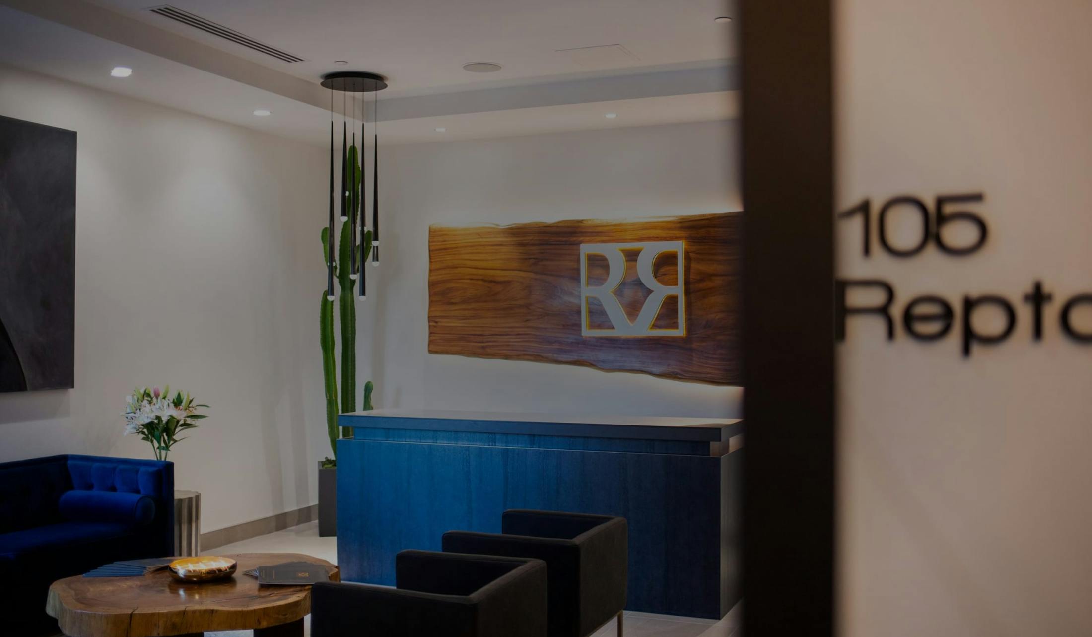 The waiting area in Dr. Repta's office.