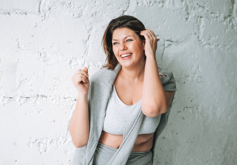 beautiful woman smiling