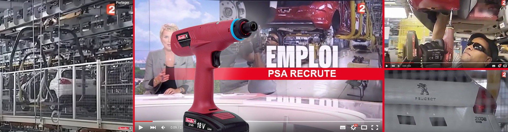 E-LIT Battery Tools Desoutter E-LIT Battery Tools in PSA Mulhouse Plant