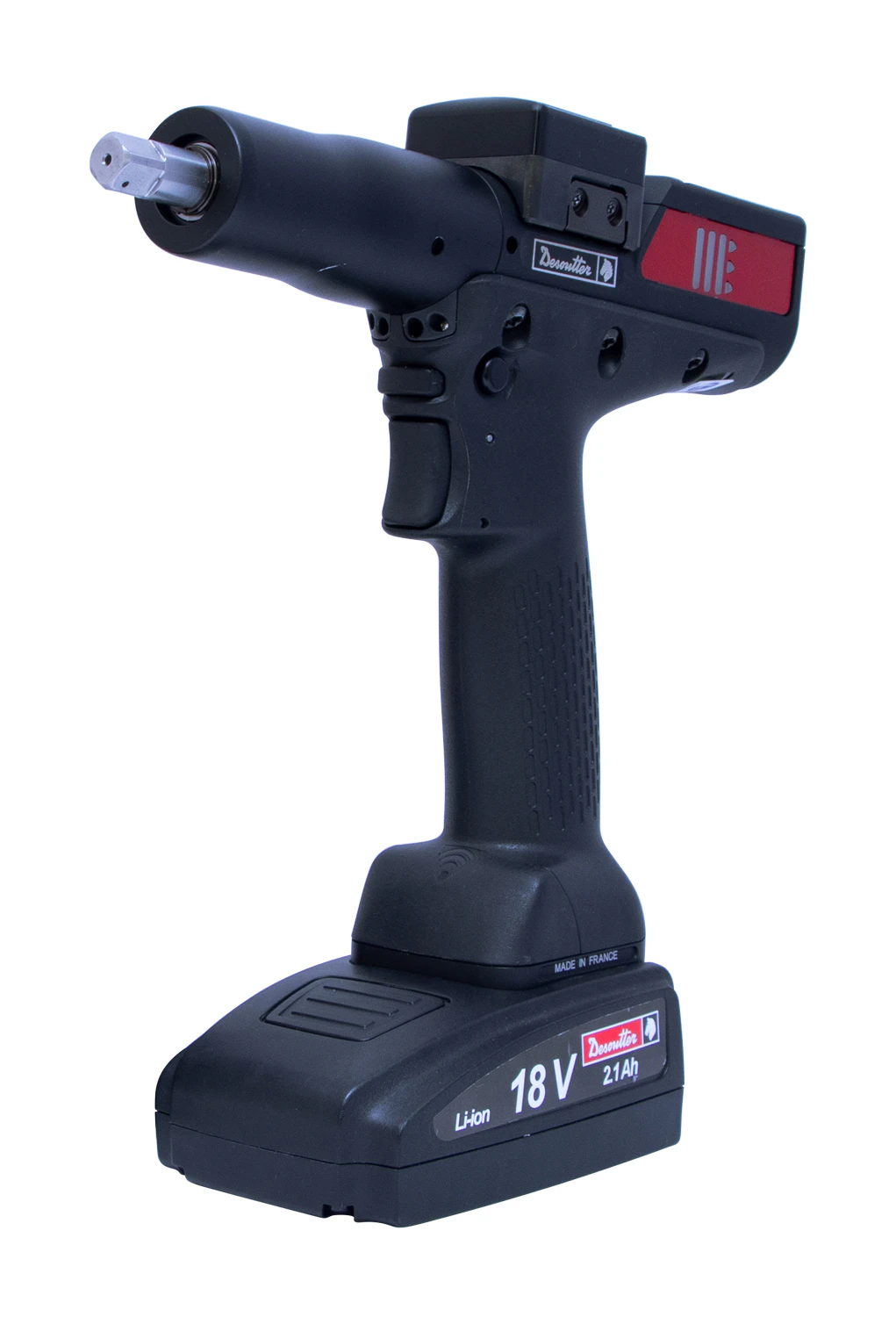 The tracker is easy to attach on the Desoutter tools