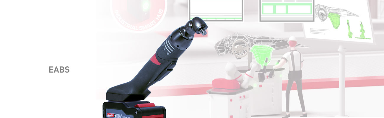 New ergonomic battery-powered nutrunner: EABS by Desoutter