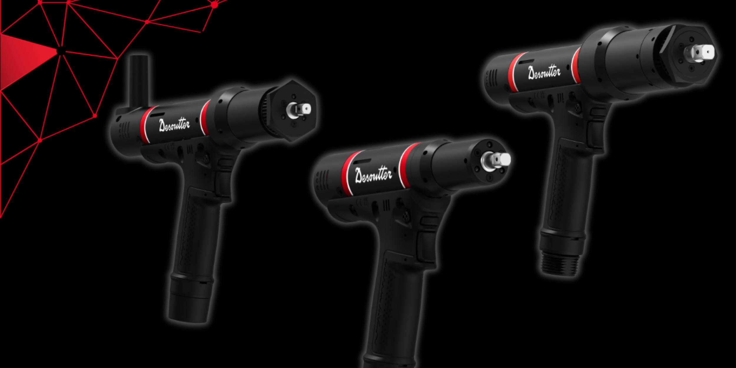 Banner showcasing Electric Pistol Direct range from Desoutter