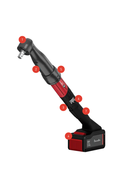 Electric pulse angle head  tools - EABCLRT