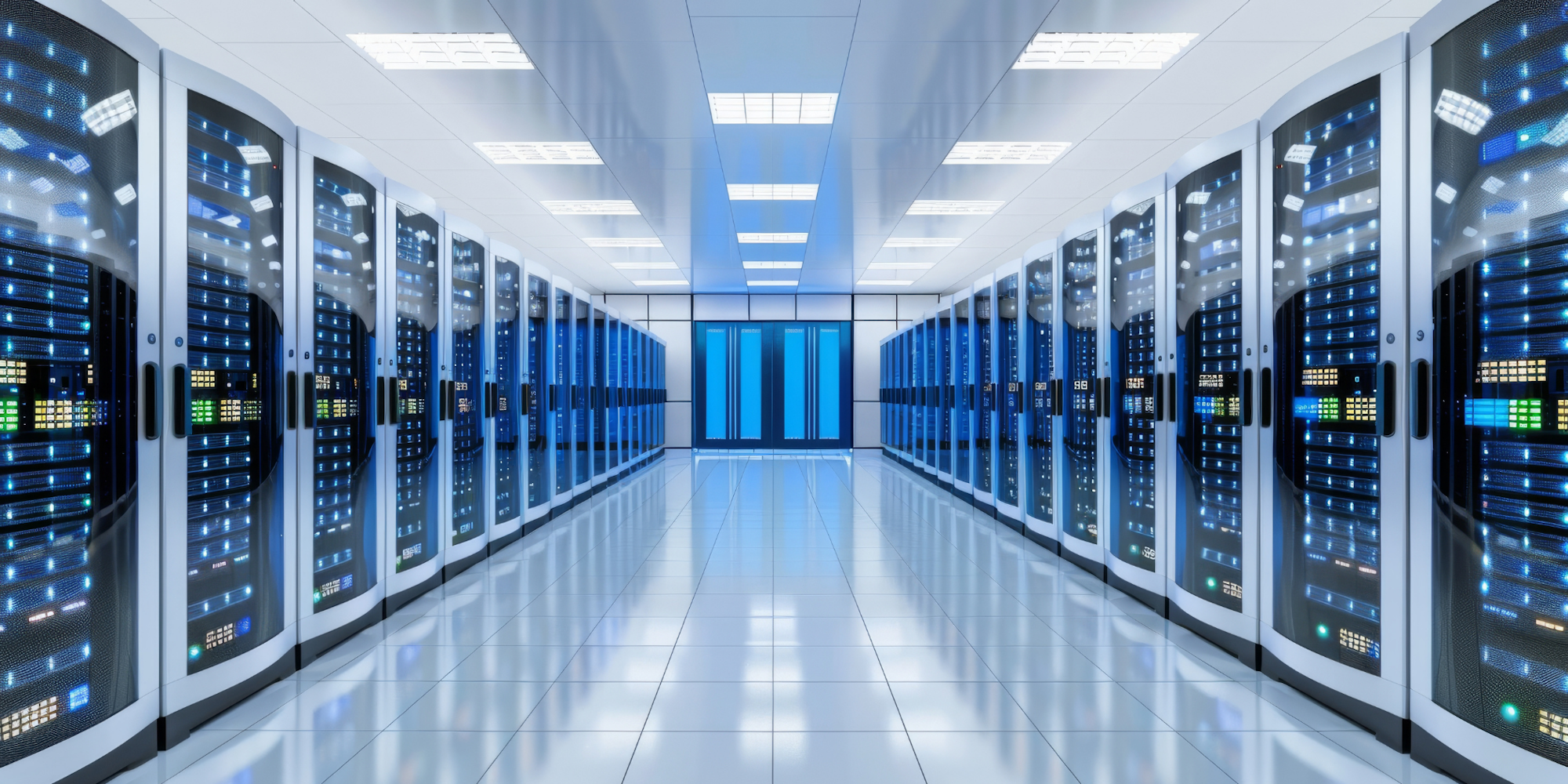 Picture of a data center Picture of a data center