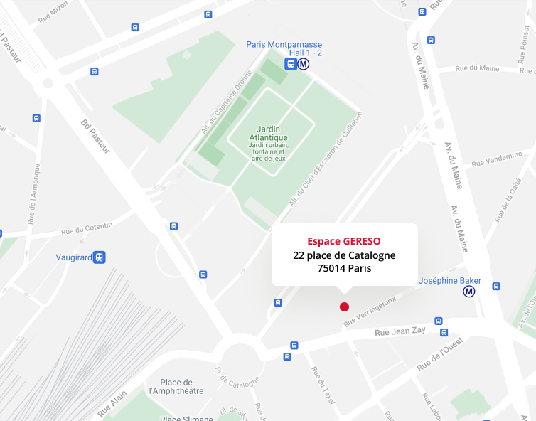 Espace géreso, 22 place de catalogne 75014 paris ouverture dans un nouvel onglet