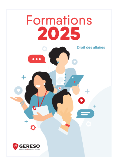 Catalogue Formations 2025 GERESO - Droit des affaires