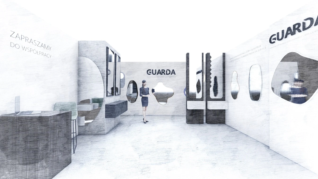 Projekt boxu, stanowiska na targi wnętrz.