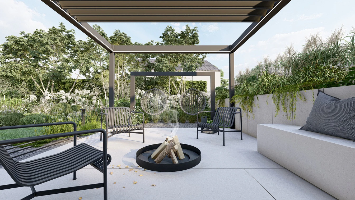 Pergola w ogrodzie
