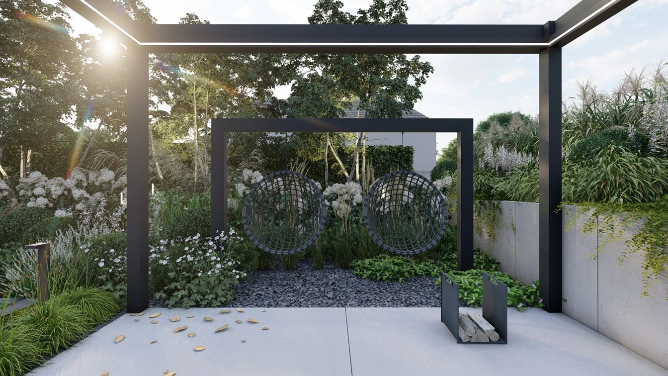 Pergola w ogrodzie
