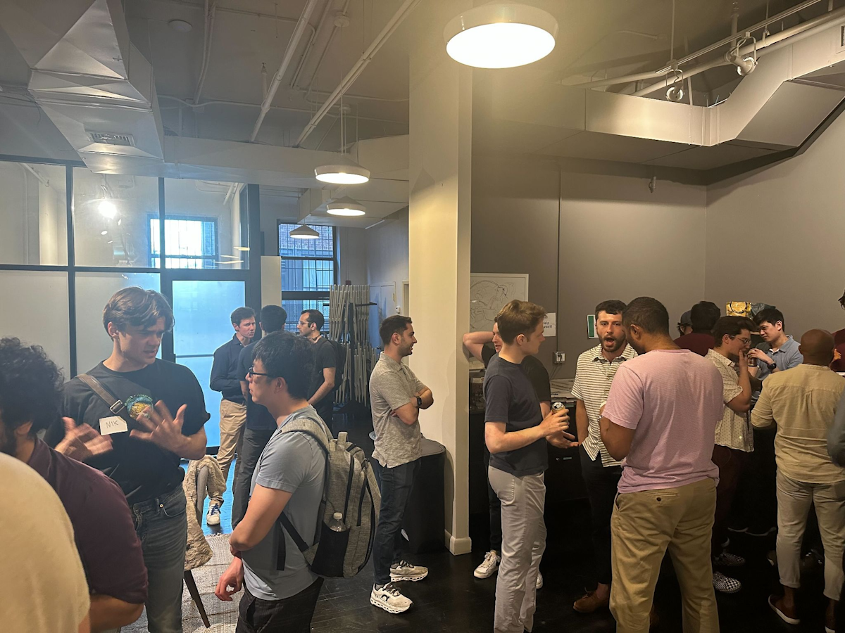 A simultaneous meetup at our New York office brought more than 50 people together for stimulating conversation