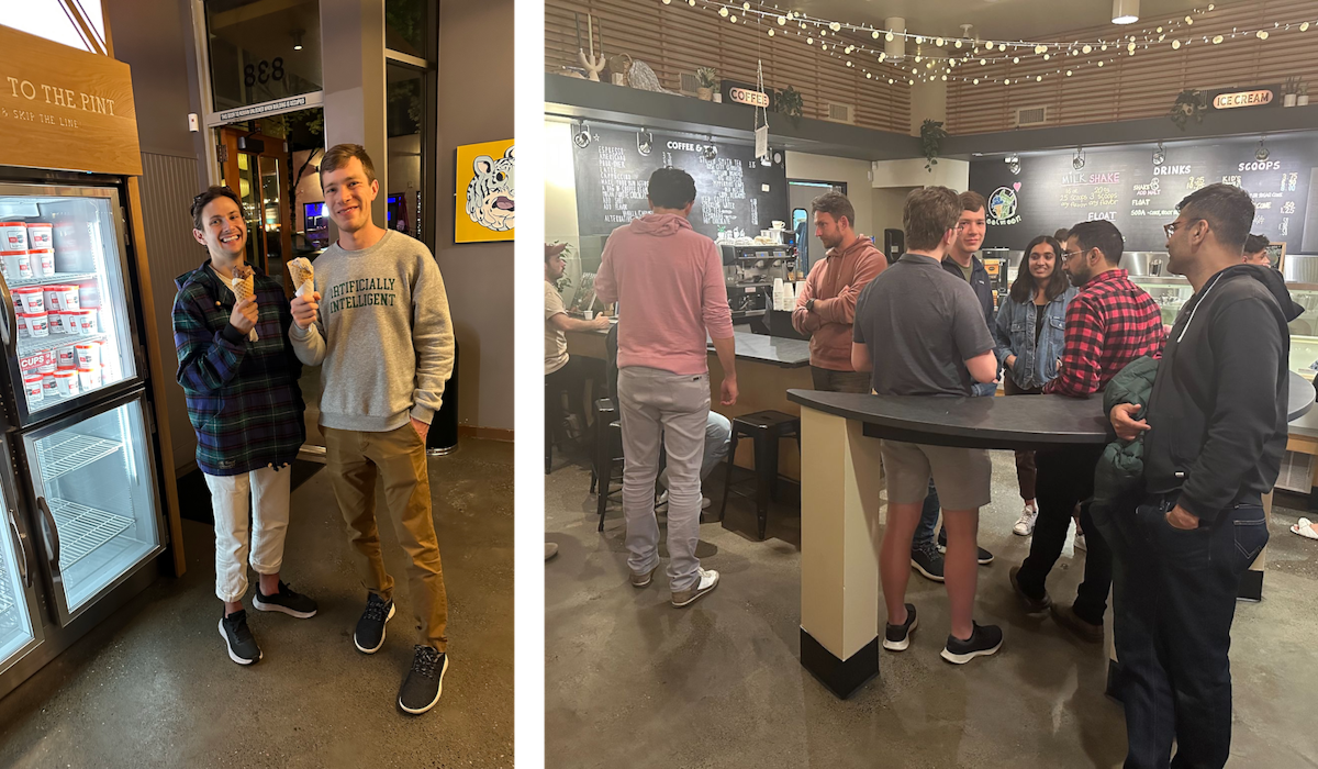 Ice cream was a common theme between the winning project and a favorite outing!