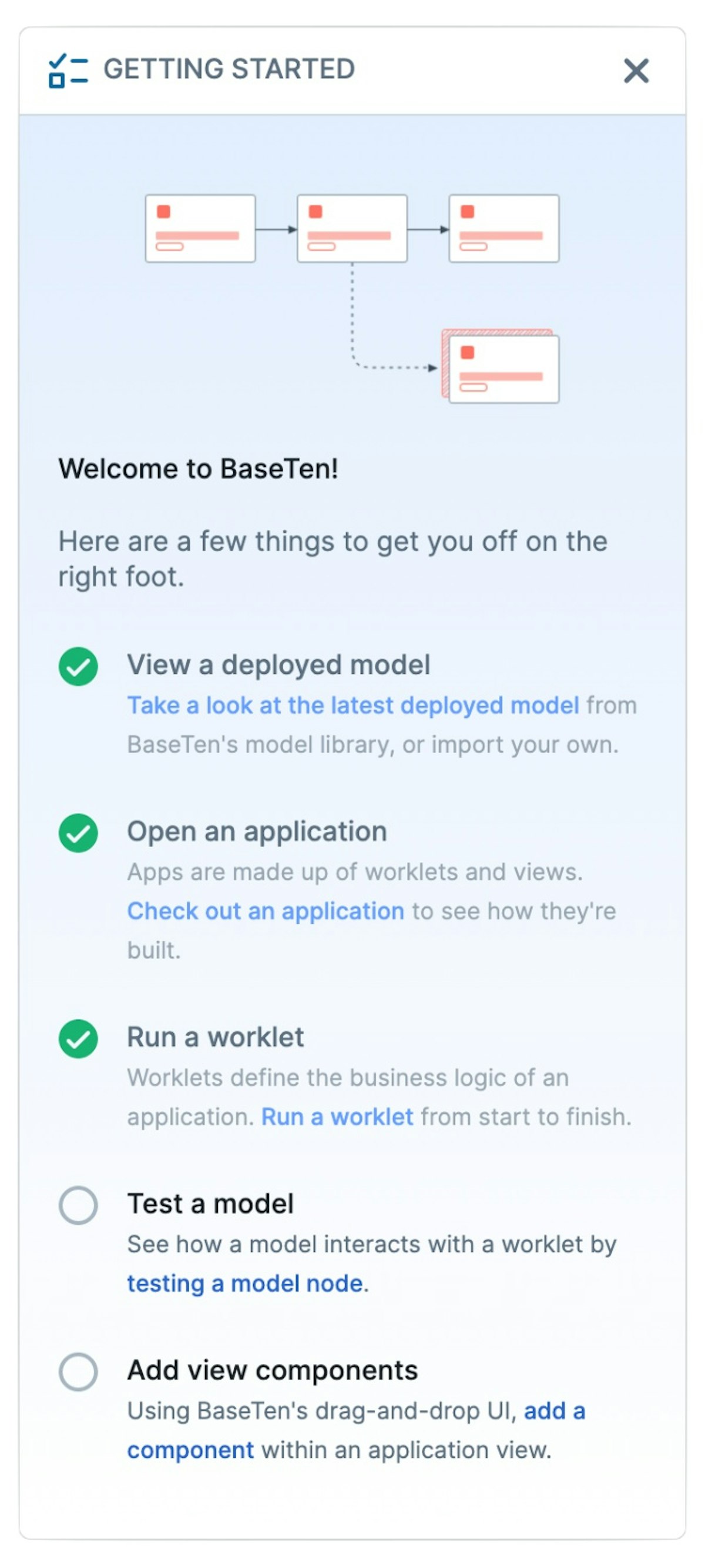Baseten checklist