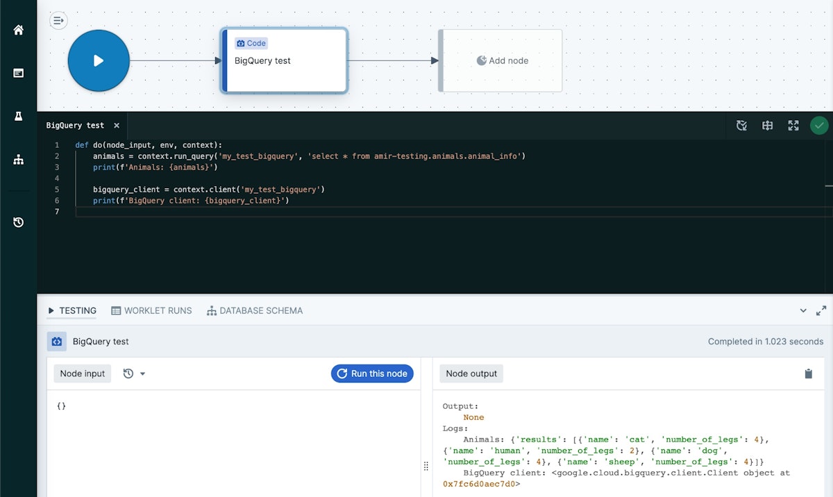 Baseten and BigQuery