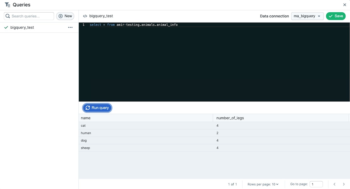 Baseten and BigQuery