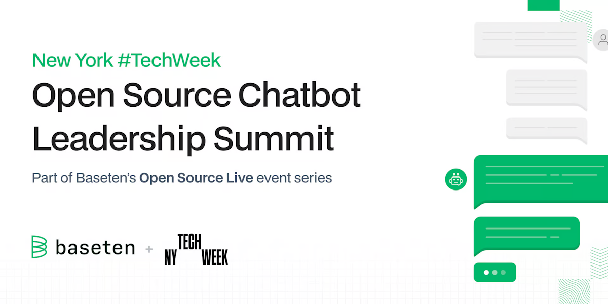 Open source chatbot leadership summit poster