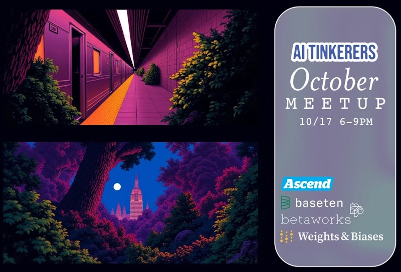 Baseten AI Tinkerers NYC October Meetup promo card