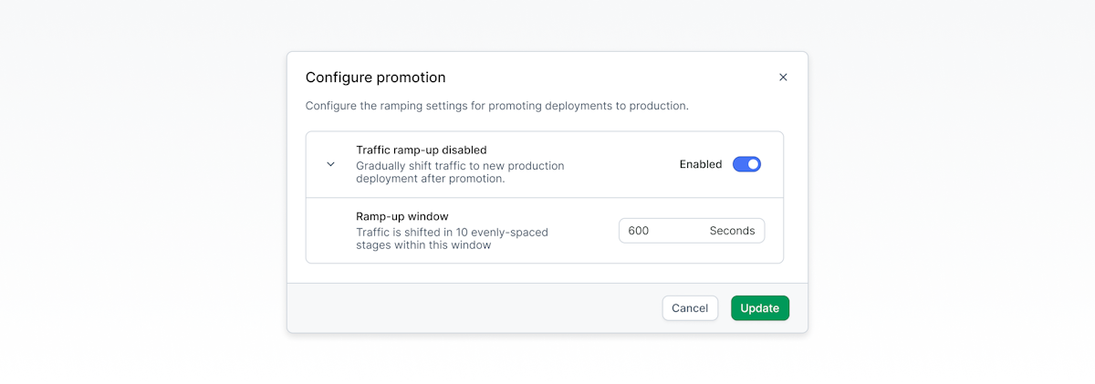 Configure promotion