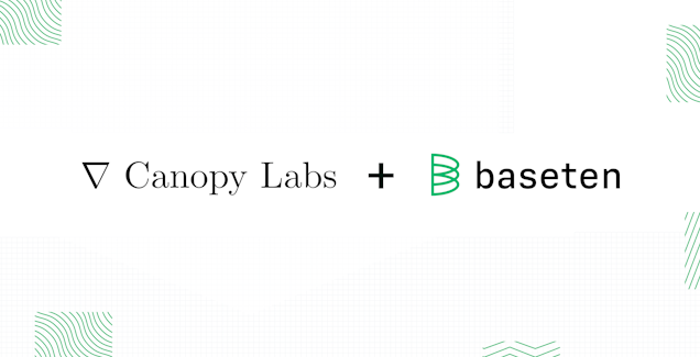 Canopy Labs selects Baseten as preferred inference provider for Orpheus TTS models