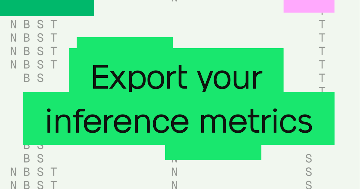 Export your model inference metrics to your favorite observability tool