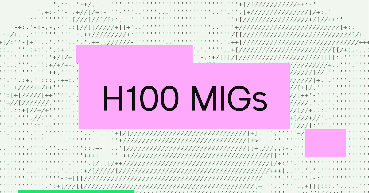 Using fractional H100 GPUs for efficient model serving