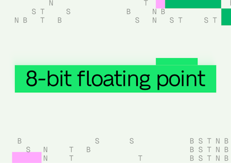 8-bit floating point numbers