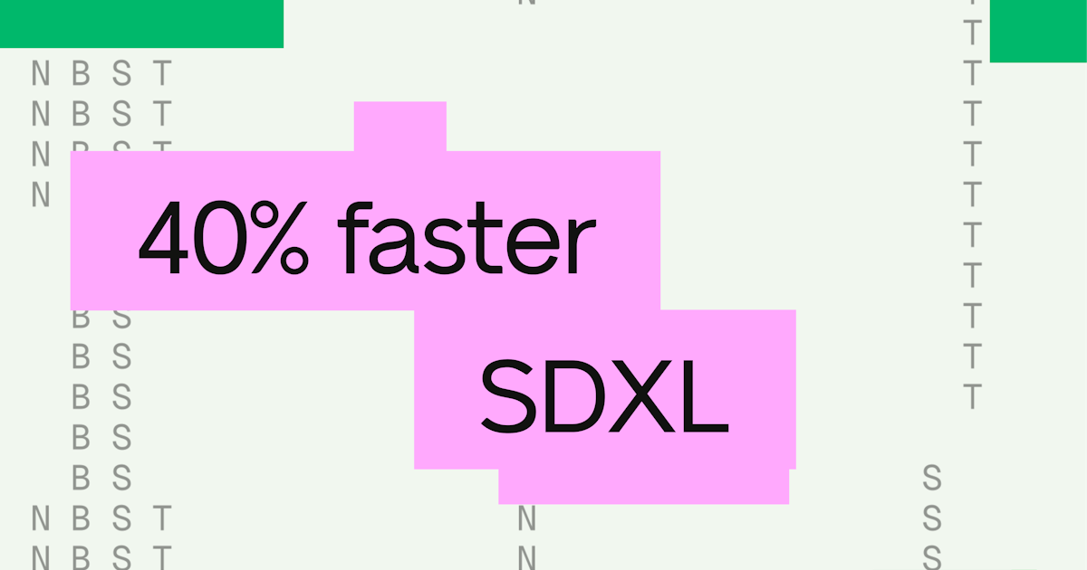 40% faster Stable Diffusion XL inference with NVIDIA TensorRT