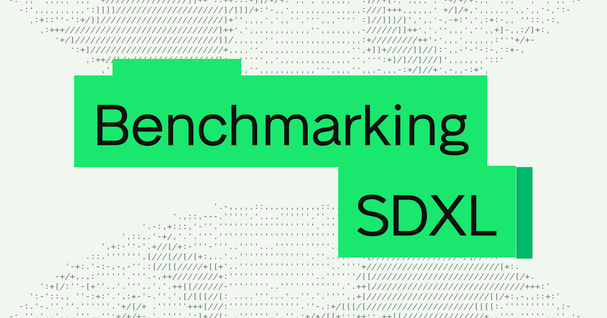 How to benchmark image generation models like Stable Diffusion XL