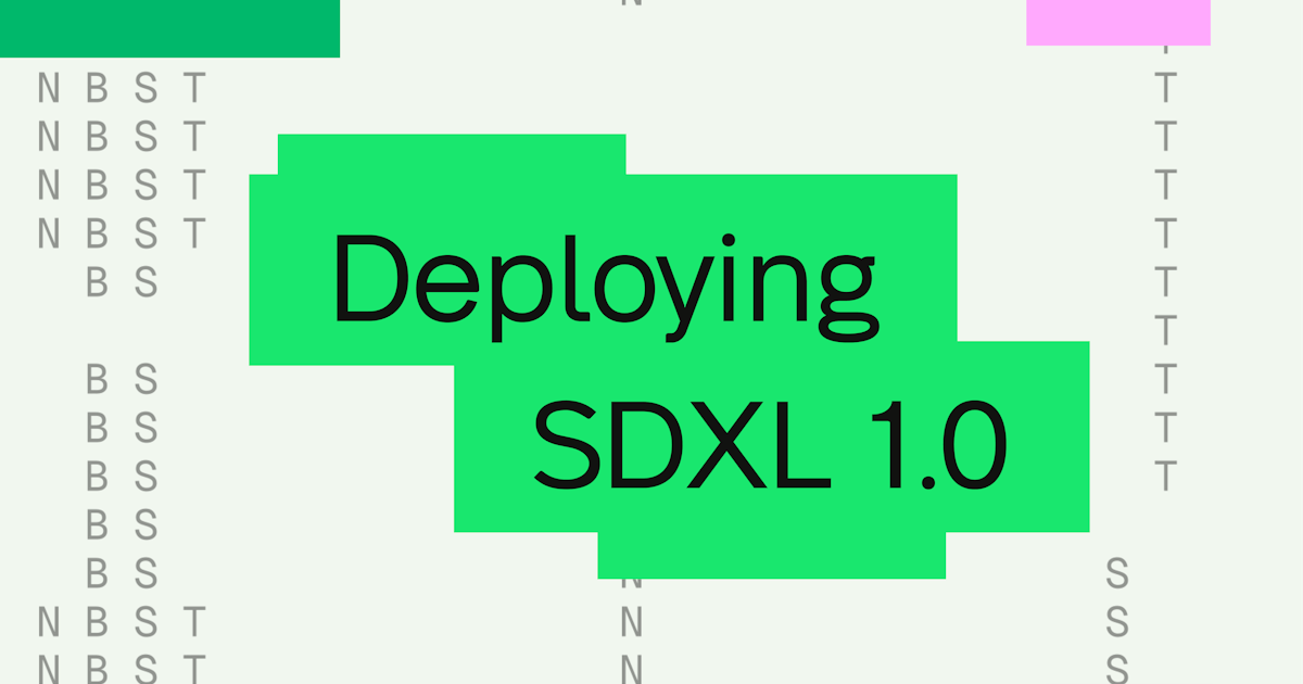 Deploying and using Stable Diffusion XL 1.0
