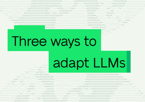 Three ways to adapt LLMs