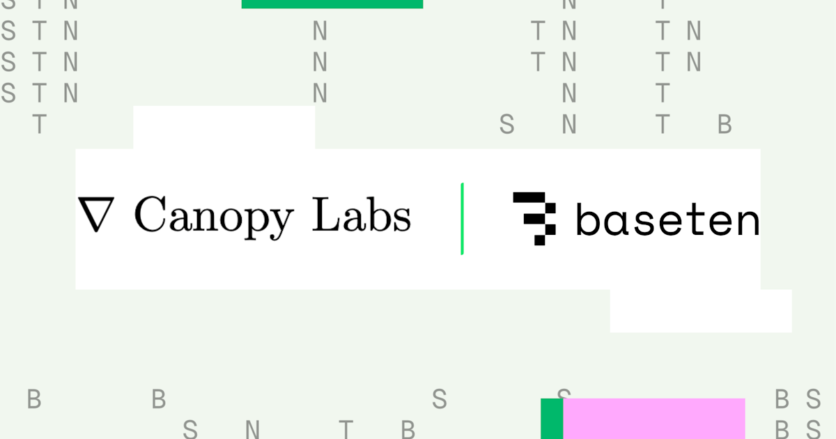 Canopy Labs selects Baseten as preferred inference provider for Orpheus TTS models