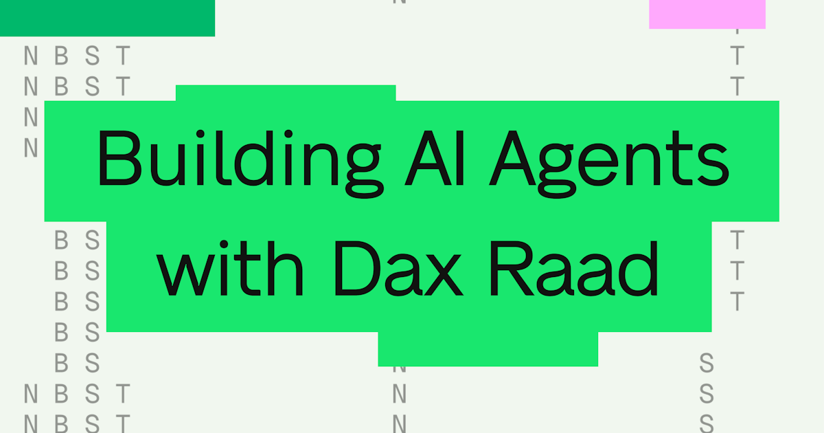 Building AI agents, open code, and open source: A conversation with Dax
