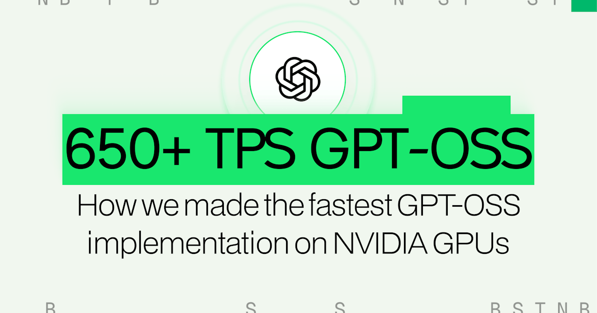 How we made the fastest GPT-OSS on NVIDIA GPUs 60% faster