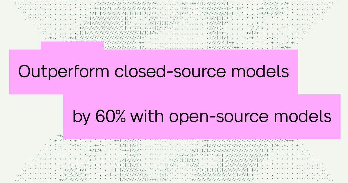 Fine-tuning small open-source LLMs to outperform large closed-source models by 60% on specialized tasks
