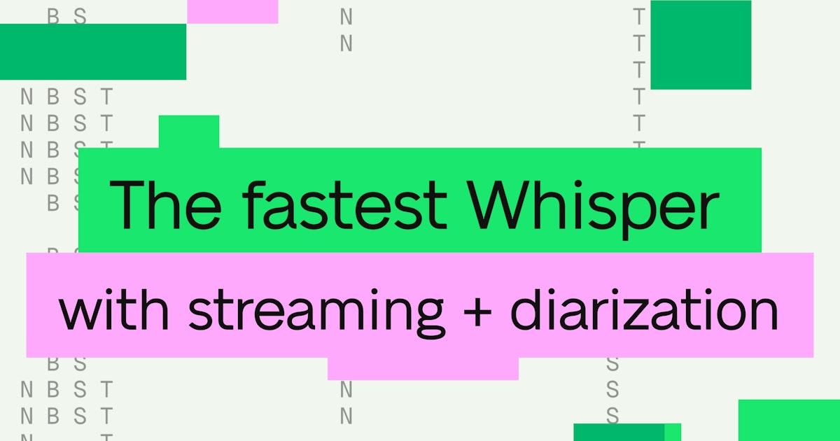 The fastest Whisper — with streaming and diarization