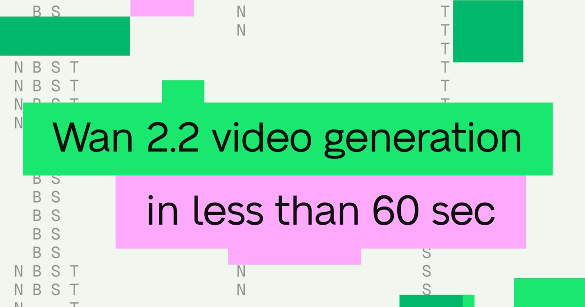 Wan 2.2 video generation in less than 60 seconds